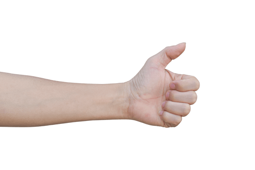 Male hand gestures isolated. png