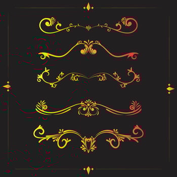 luxury Floral ornamental design vector