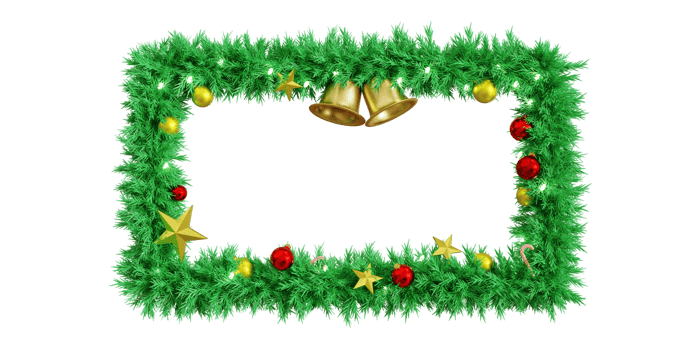 frame Christmas for illustration png
