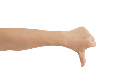 Man hand gesture isolated. png