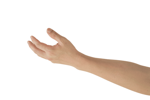 Man hand gesture isolated. png