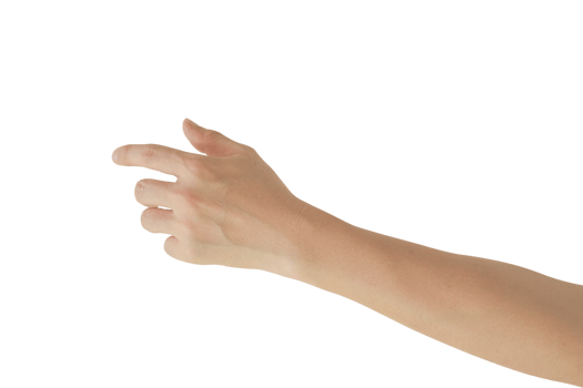 Man hand gesture isolated. png