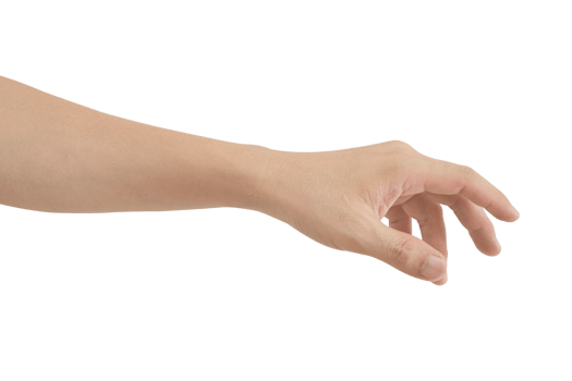Man hand gesture isolated. png