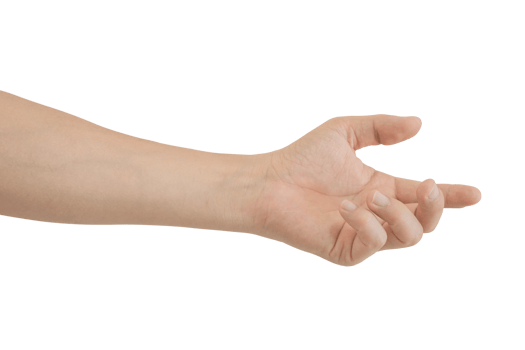 Man hand gesture isolated. png