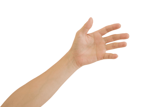Man hand gesture isolated. png