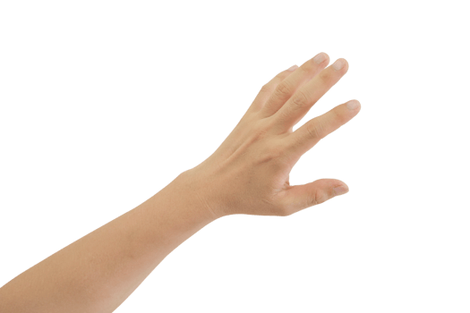 Man hand gesture isolated. png