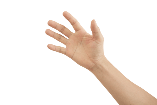 Man hand gesture isolated. png
