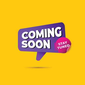 Coming soon banner design template vector
