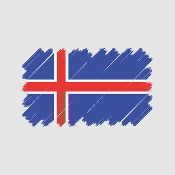 Iceland Flag Vector. National Flag vector