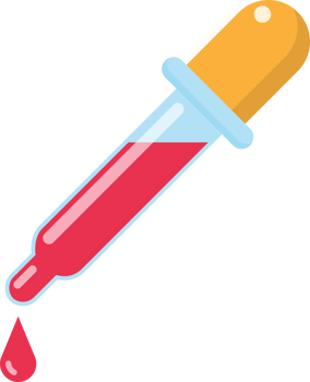 Medical dropper sign. flat icon png