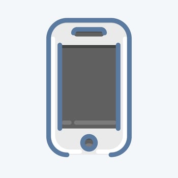 Icon Phone Pocket. suitable for sportswear symbol. doodle style. simple design editable. design template vector. simple illustration vector