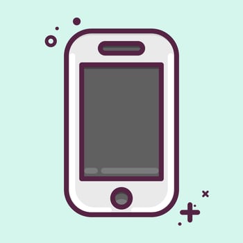 Icon Phone Pocket. suitable for sportswear symbol. MBE style. simple design editable. design template vector. simple illustration vector