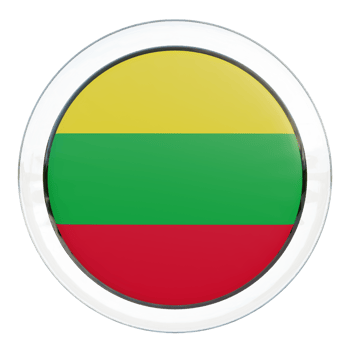 Aero 3d textured glossy circle flag png