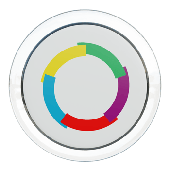 Organisation internationale de la Francophonie 3d textured glossy circle flag png