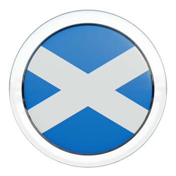 Scotland 3d textured glossy circle flag png