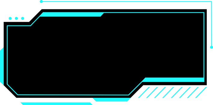 modern futuristic HUD interface design element for copy space png