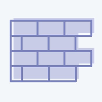 Icon Brickwork. suitable for Paint Art Tools symbol. two tone style. simple design editable. design template vector. simple illustration vector