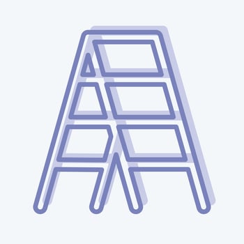 Icon Stepladder. suitable for Paint Art Tools symbol. two tone style. simple design editable. design template vector. simple illustration vector
