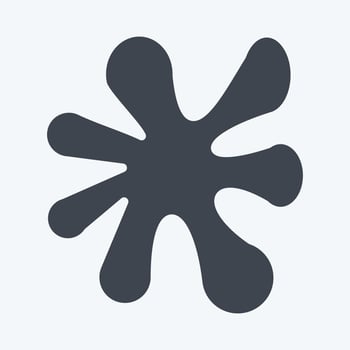 Icon Paint Splash. suitable for Paint Art Tools symbol. glyph style. simple design editable. design template vector. simple illustration vector