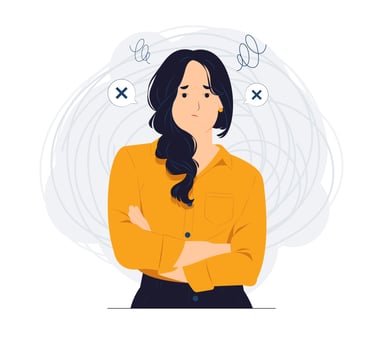 Sulkiness concept illustration vector