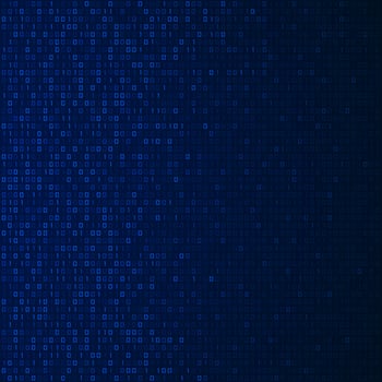 blue binary background vector