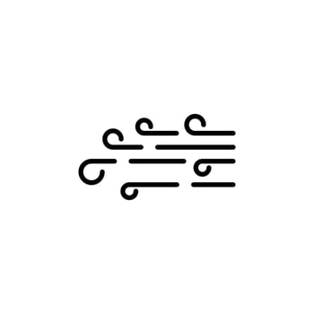 Wind, Air Dotted Line Icon Vector Illustration Logo Template. Suitable For Many Purposes.