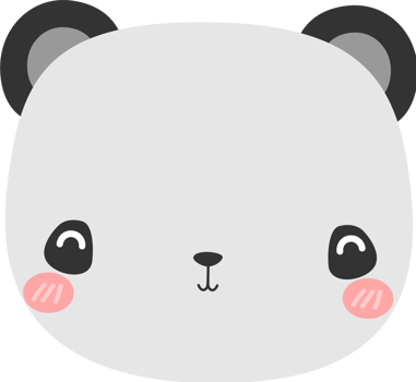 cute bear head cartoon element png