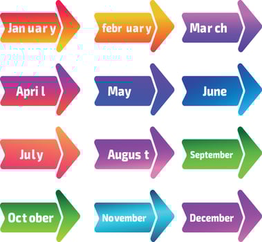 Month Gradient Vector File