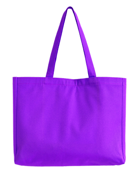 blue fabric bag isolated with clipping path for mockup png