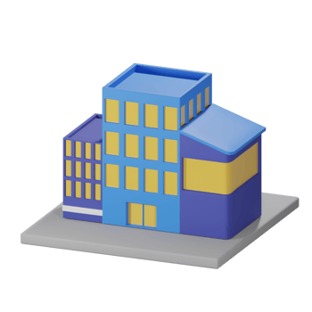 3D Isometric office png
