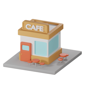 3D Isometric Cafe png