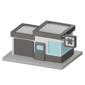 3D Isometric Garage png