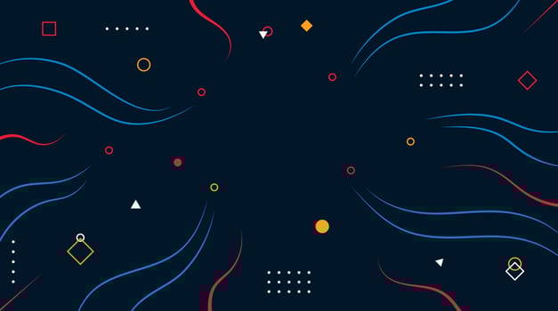 abstract geometric background with waves line vector