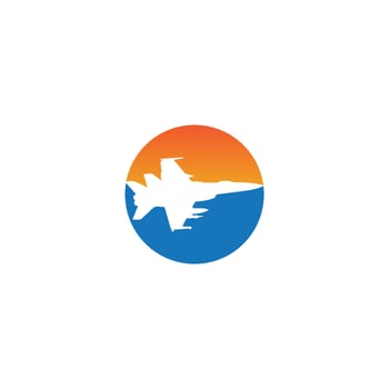 fighter plane icon vector