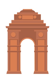 indian gateway landmark vector