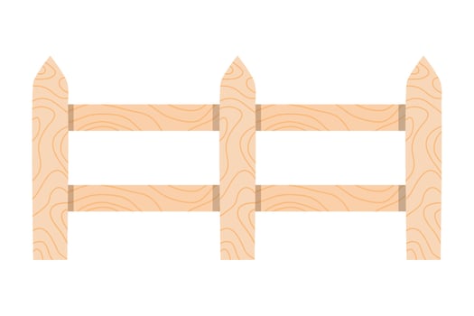 wooden white fence vector