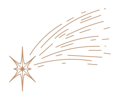 shooting star milky way vector