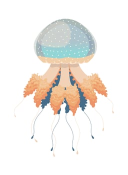 jellyfish icon isolated vector