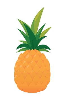 delicious pineapple fruit vector