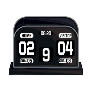 soccer score board vector