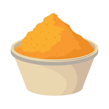 food in a bowl vector