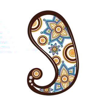arabesque ornament decoration vector