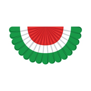 mexican flag bunting vector
