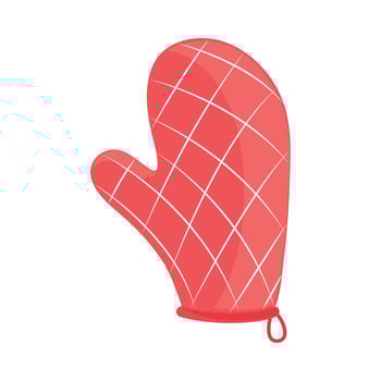 oven glove kitchen vector