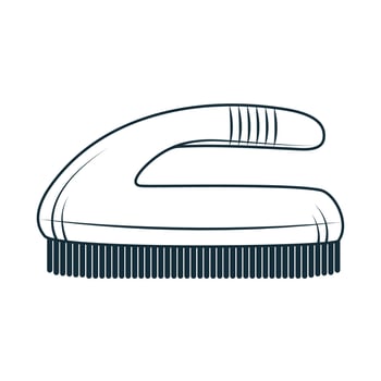 laundry brush equipment vector
