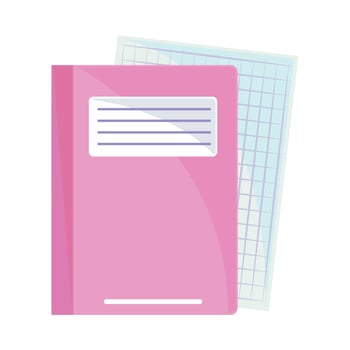 school notebook paper vector