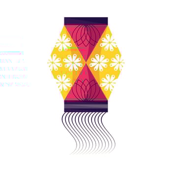 diwali lantern icon vector