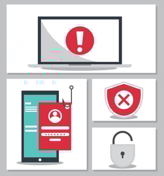 icons collection phishing vector