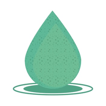 green water drop vector