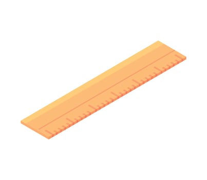 ruler school supply vector